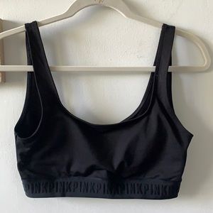 Black sports bra by PINK